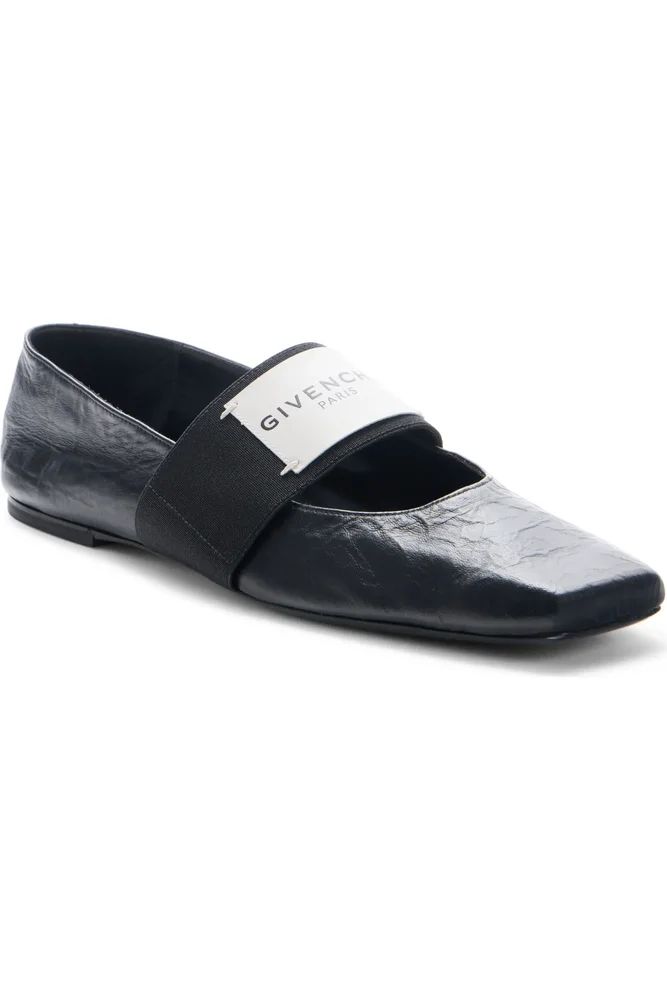 Sliced Square Toe Mary Jane Flat