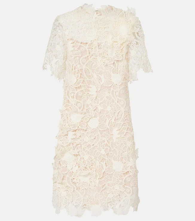Floral lace minidress