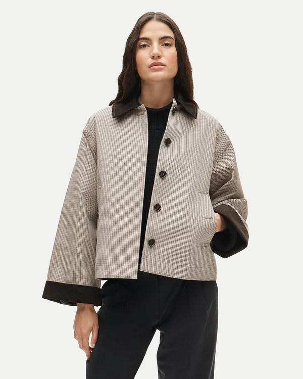 2026 Barn Jacket™ In Plaid Double-faced Cotton For Women