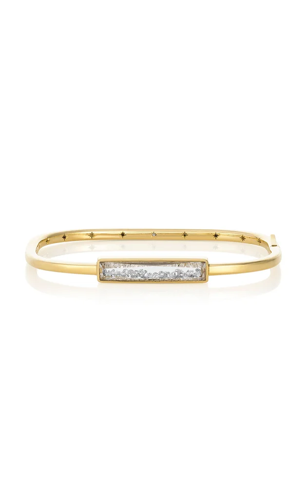 18k Yellow Gold Core Bangle Bracelet Petite