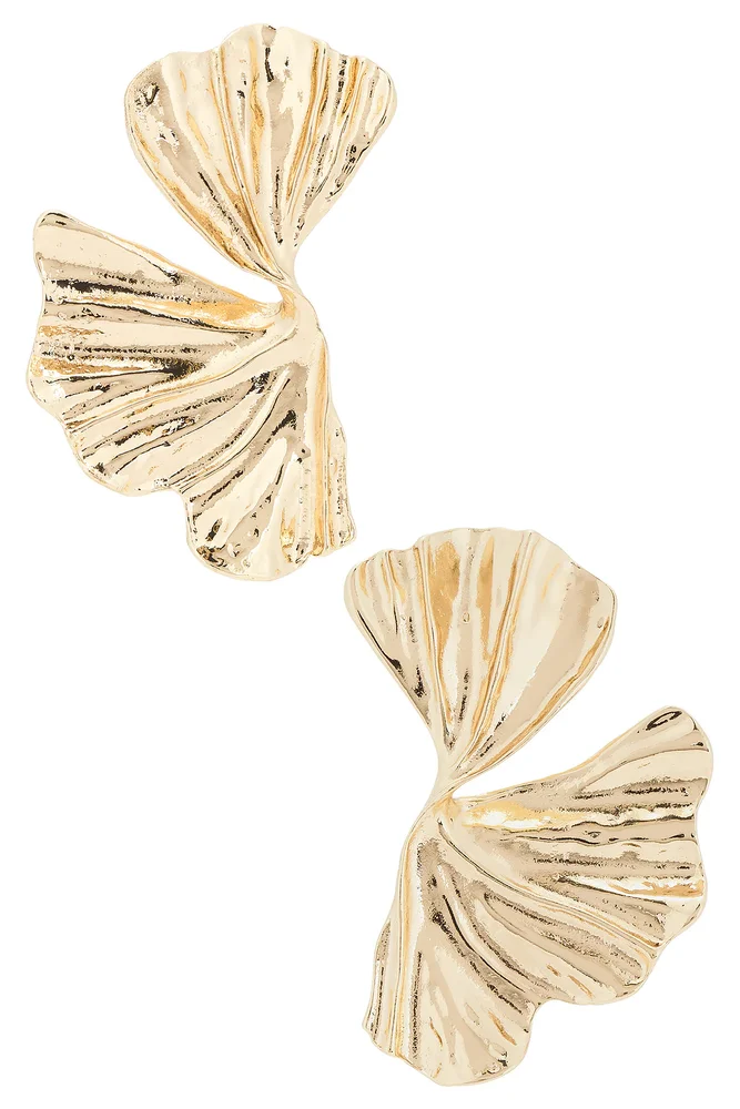 Tris 14K Gold Huggie Earrings - Gold