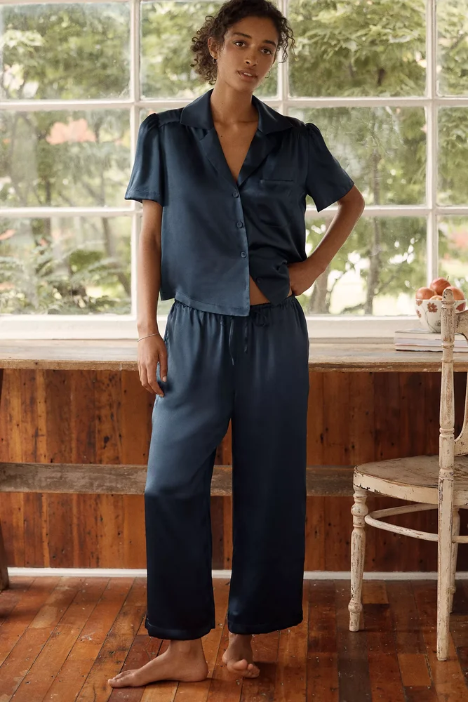 Audrey 100% Mulberry Silk Pajama Set
