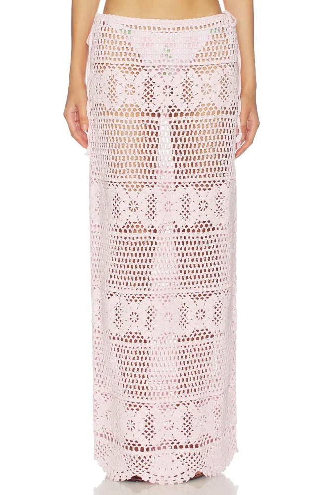 Crochet Swim Long Skirt