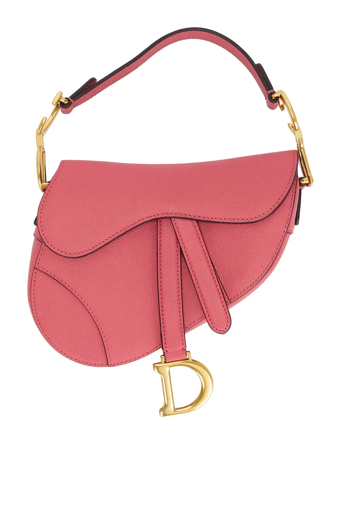 Dior Mini Saddle Bag, Pink