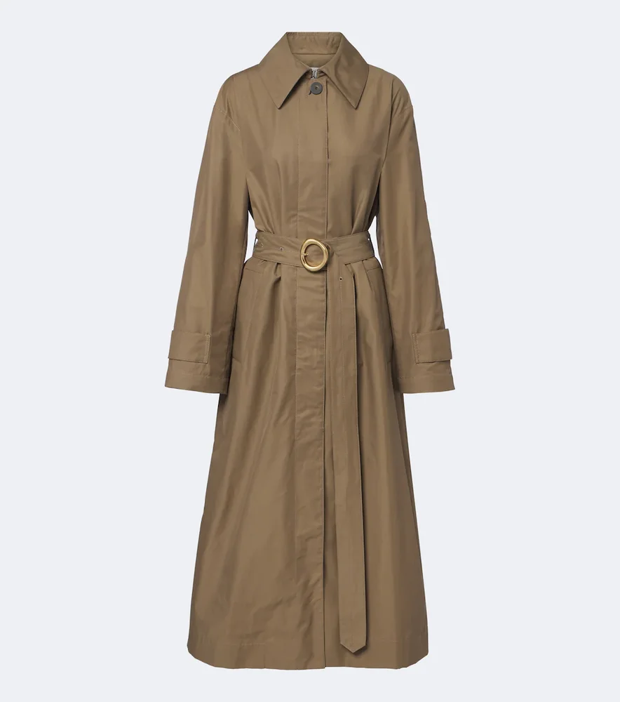 Cotton-blend trench coat