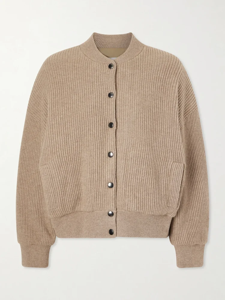 Cashmere bomber jacket