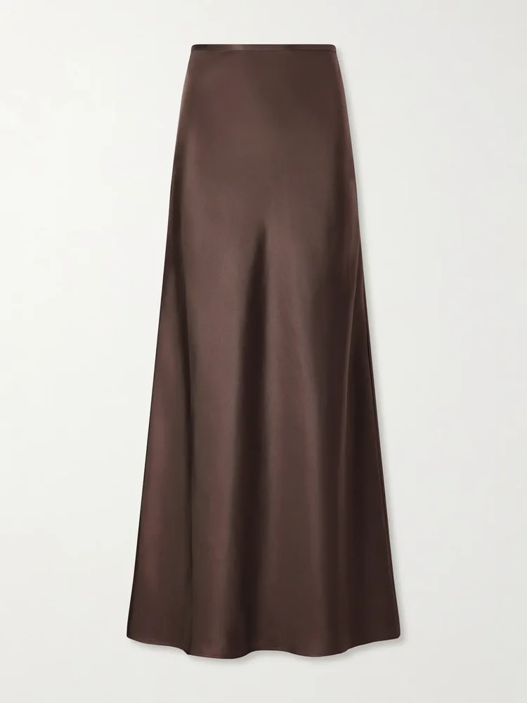 Eli silk maxi skirt