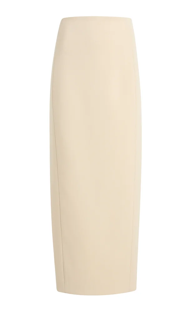 Lyle Mixed Crepe Maxi Skirt