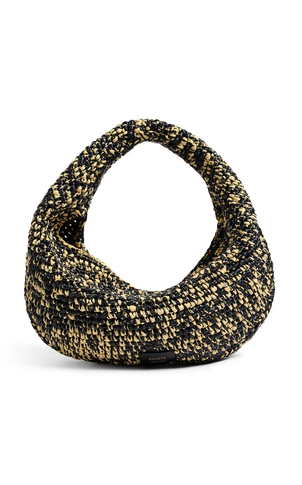 Olivia Medium Raffia Hobo Bag