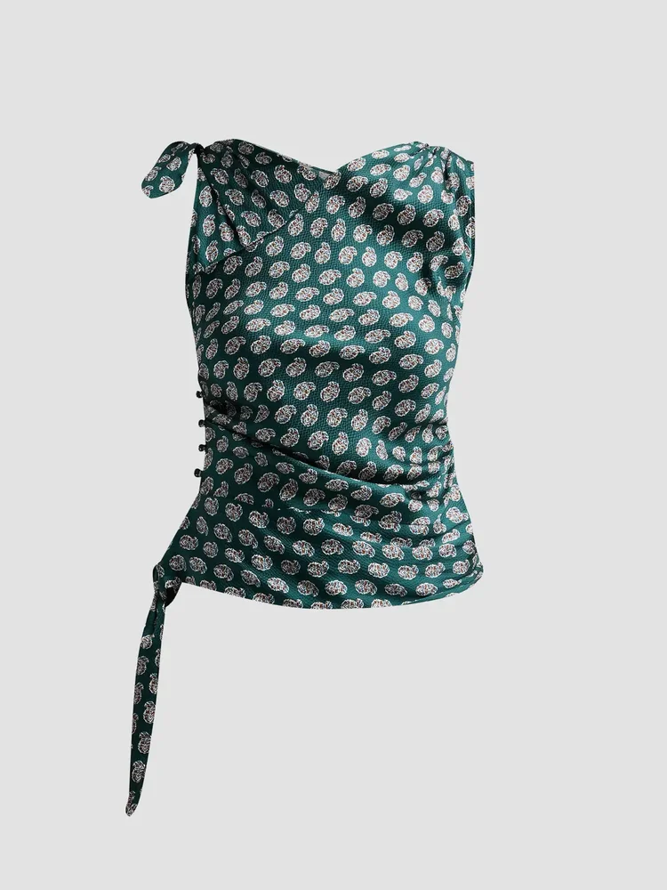 Janille Paisley Silk Top