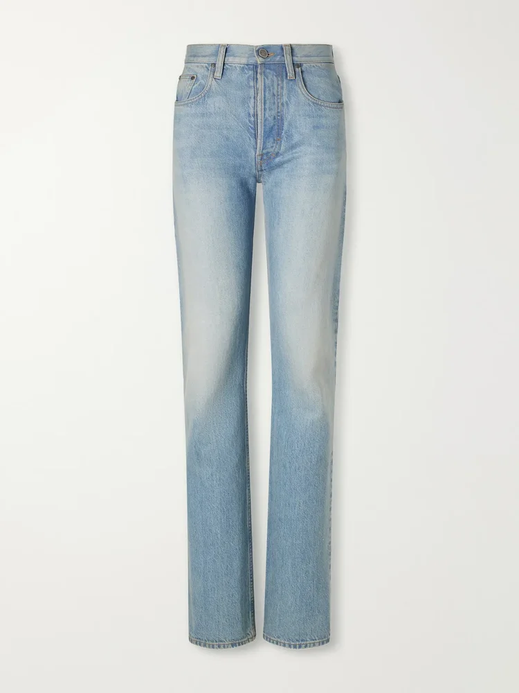 High-rise wide-leg jeans