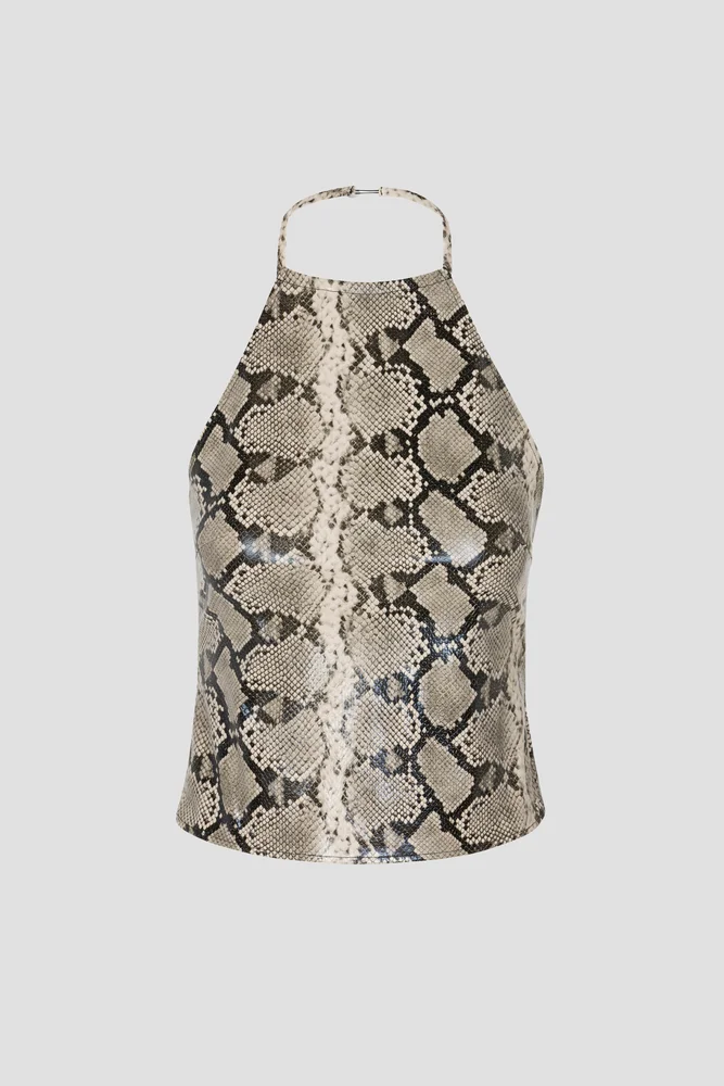 NATALIA TOP - VEGAN PYTHON
