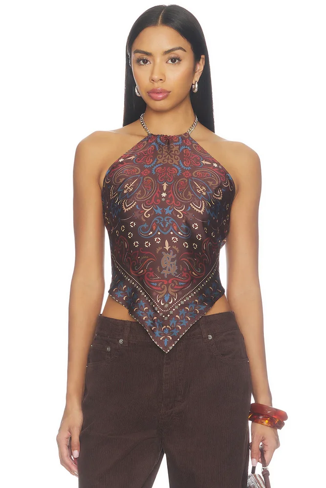 Scarf Folk Bandana Top