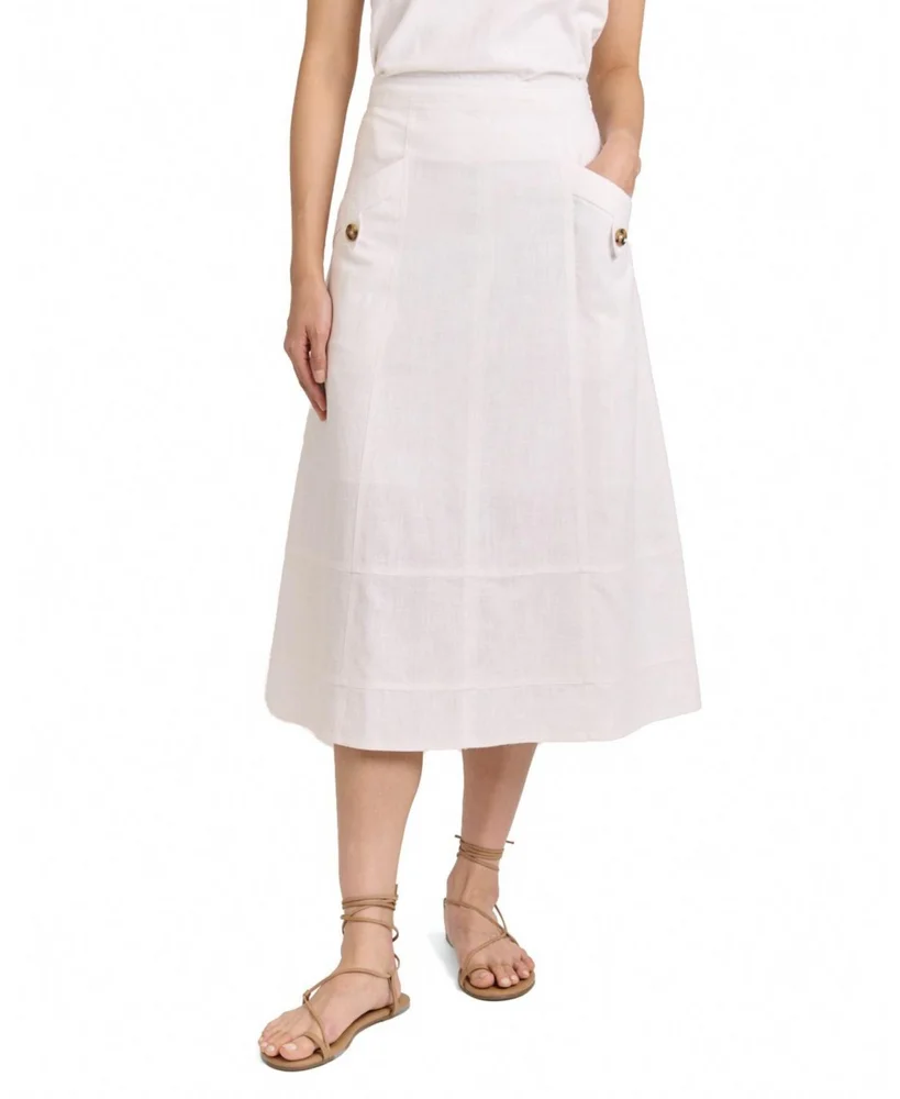Alice Linen Midi Skirt