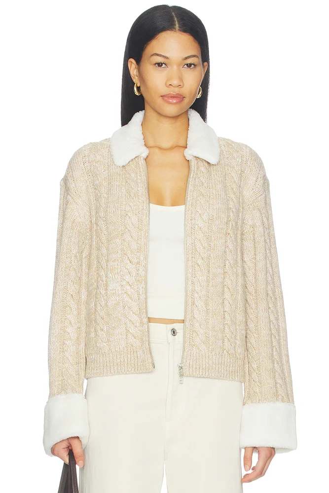 Ayedan Zip Up Knit Jacket
