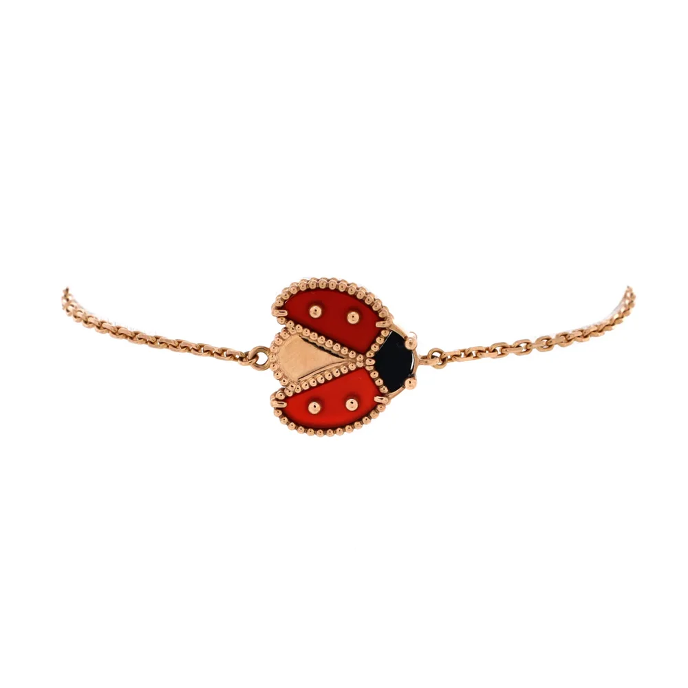 Lucky Spring Ladybug Bracelet, Open Wings