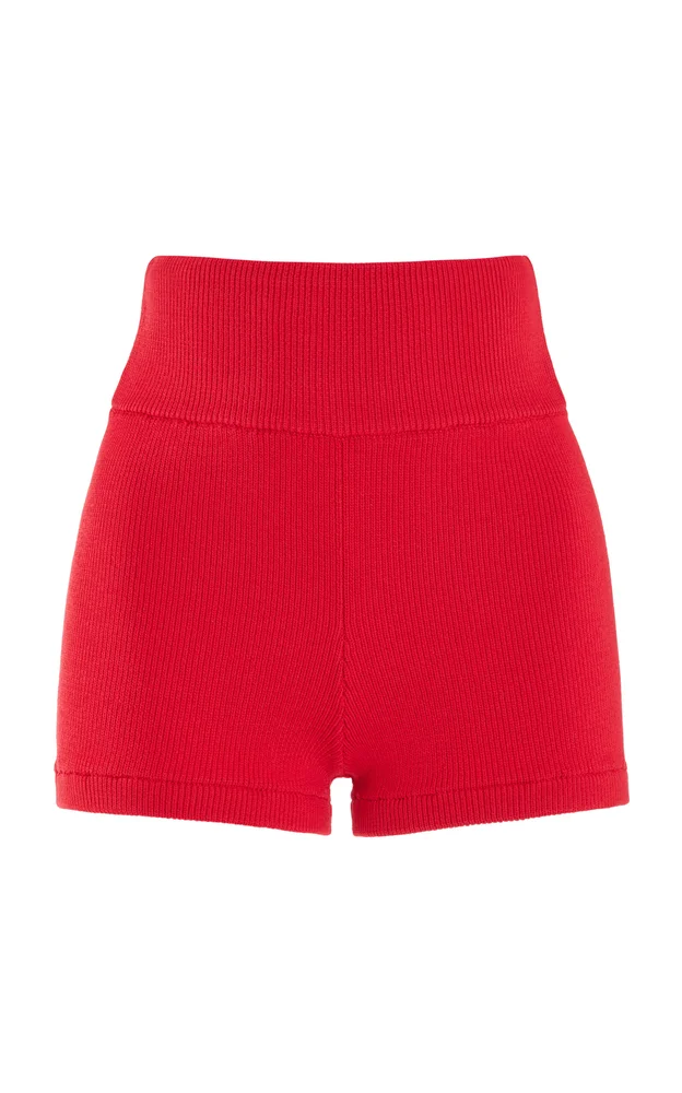 Exclusive Sol Ribbed-Knit Shorts