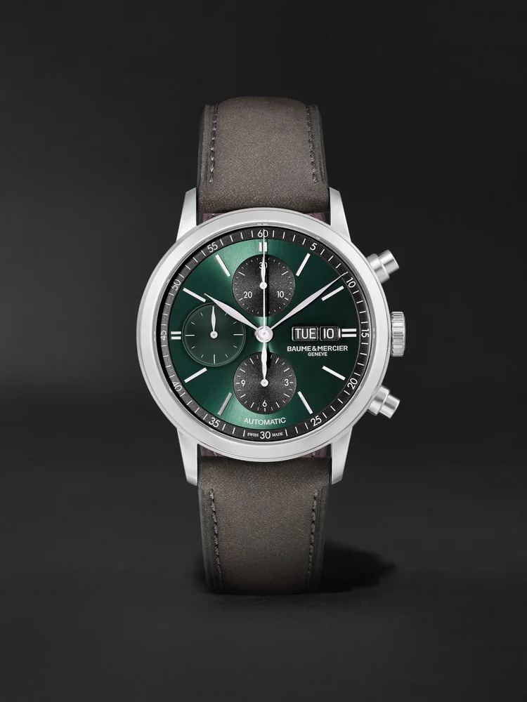 Classima Automatic Chronograph Stainless Steel Watch (Green Dial)