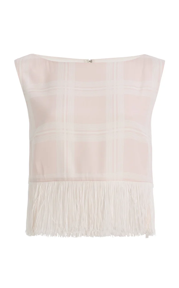 Exclusive La Isla Lola Plaid Crepe Top