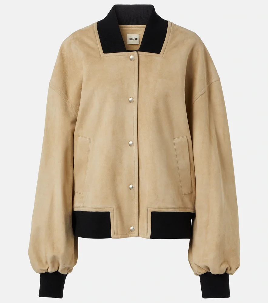 Spence suede bomber jacket