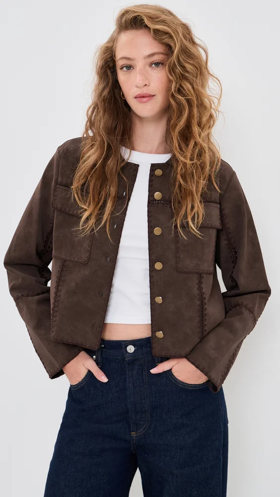Pauline Faux Suede Jacket