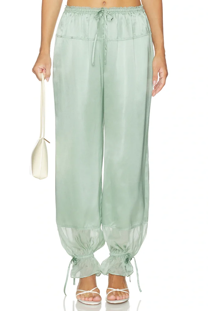 Camile Silk Cinched Pant