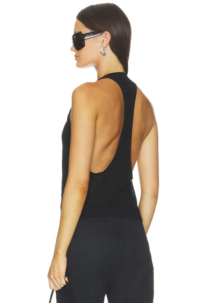 Modal Rib Racer Tank - Black