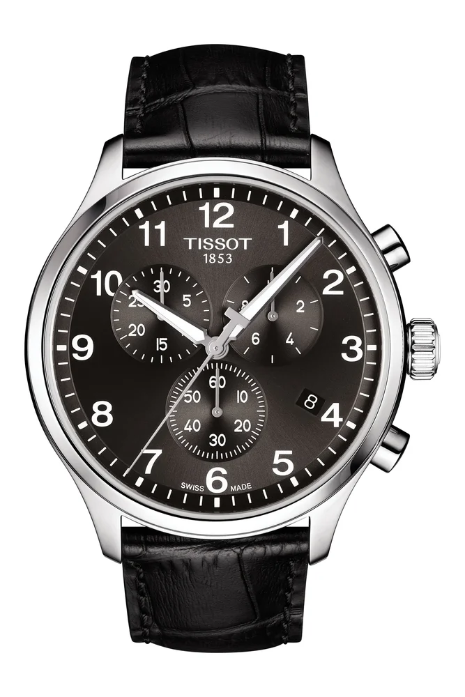 Chrono XL Collection Chronograph Leather Strap Watch, 45mm