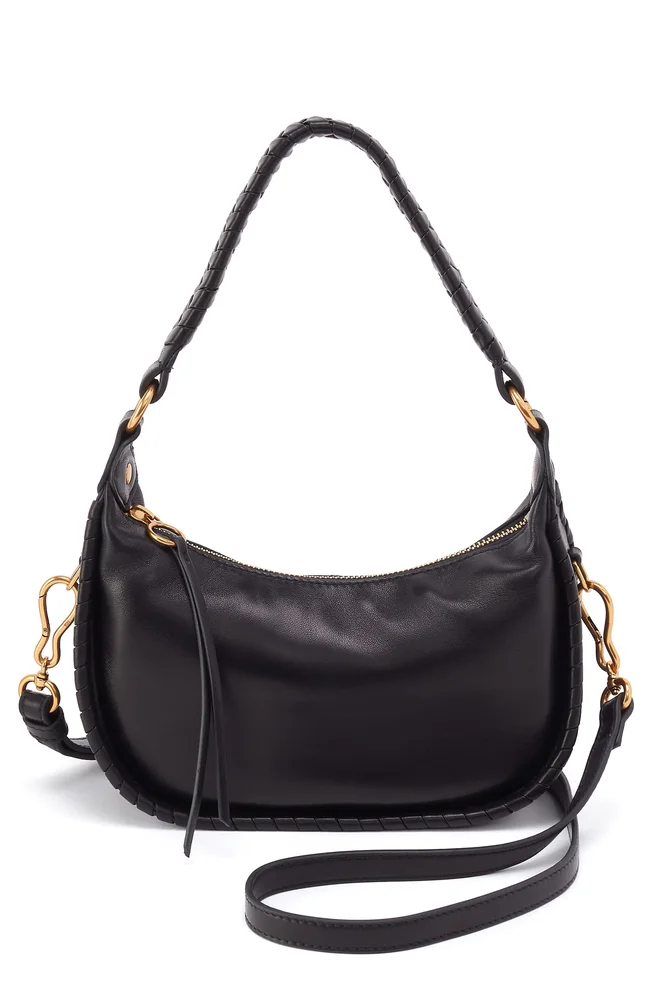Small Mia Leather Crescent Hobo