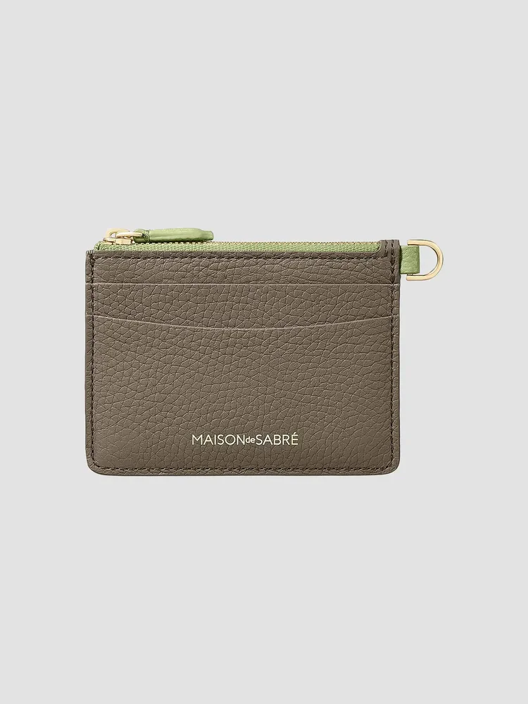 Leather Zipped Card Pouch