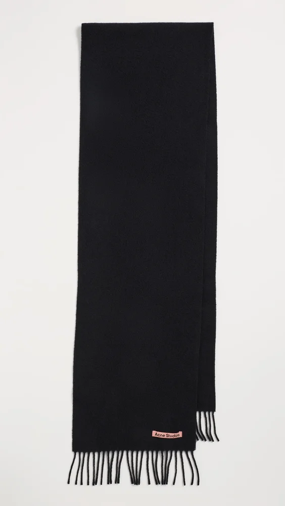 Canada Skinny Wool Scarf