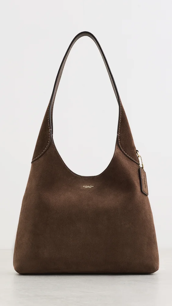 Suede Brooklyn Shoulder Bag