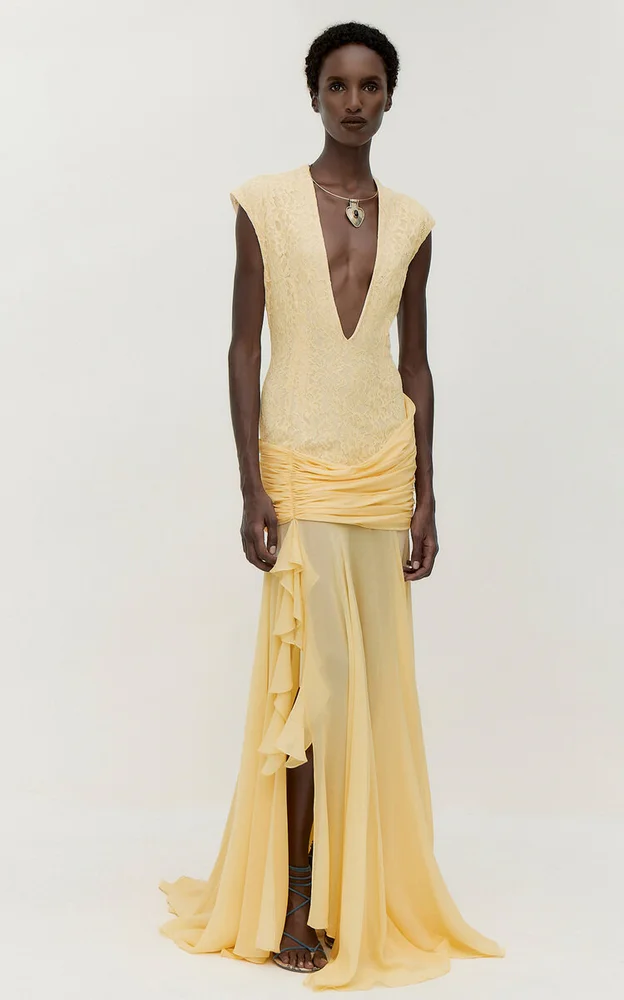 Fiora Cotton-Blend Maxi Dress