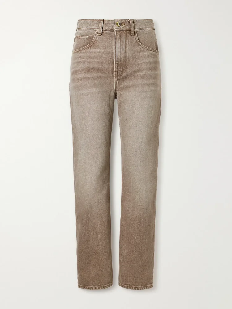 Drift high-rise straight-leg jeans