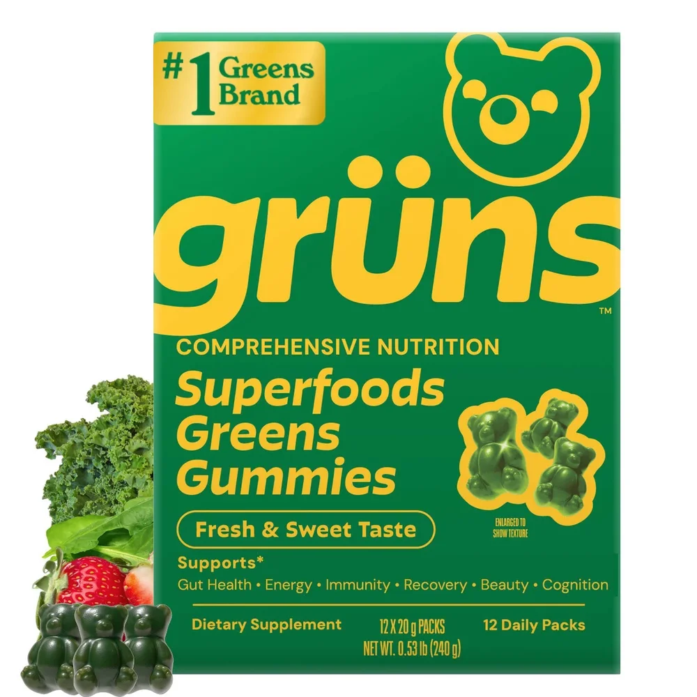 Adult Low Sugar Superfoods Greens Gummies with Prebiotic Fiber