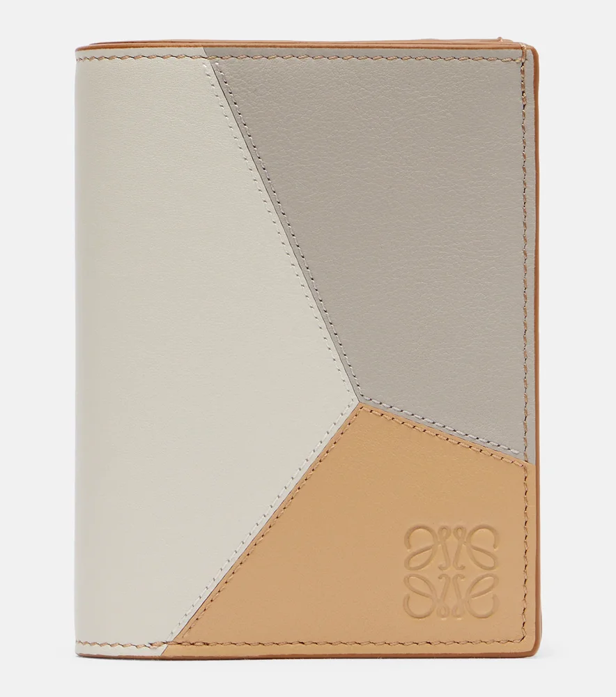 Puzzle leather wallet