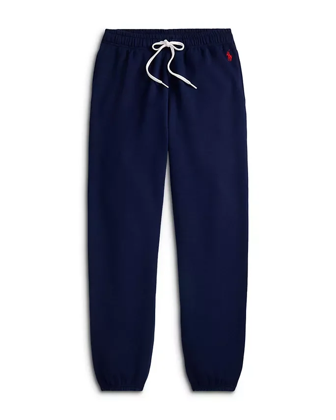 Fleece Drawstring Sweatpants (Navy)