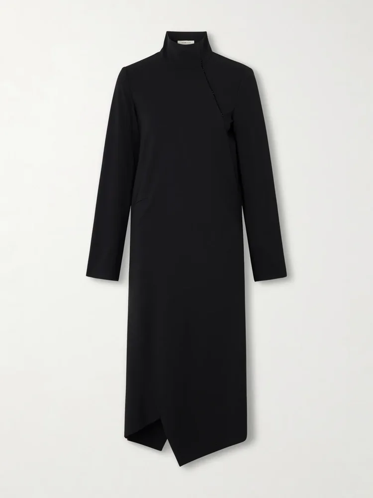 Twist stretch-crepe jacket