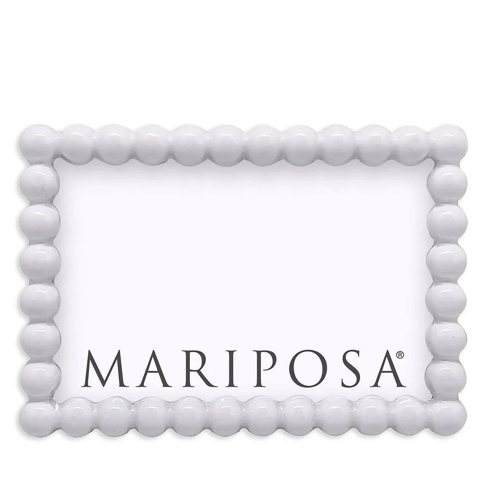 Baubles White Picture Frame, 4" x 6"