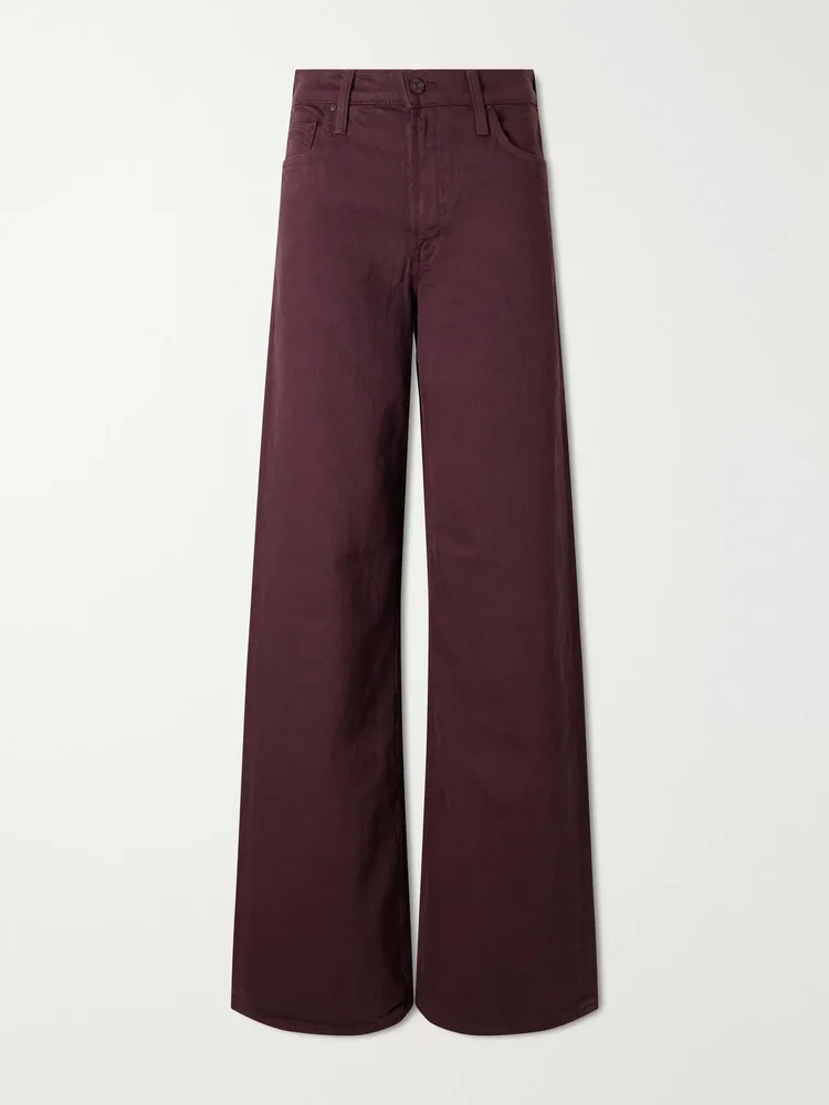 The Rerun Zip Sneak high-rise wide-leg jeans