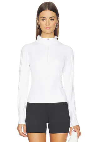 Ultimate Long Sleeve Zip Up Top - Black