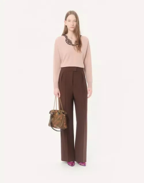 Valentino Cashmere Jumper With Lace