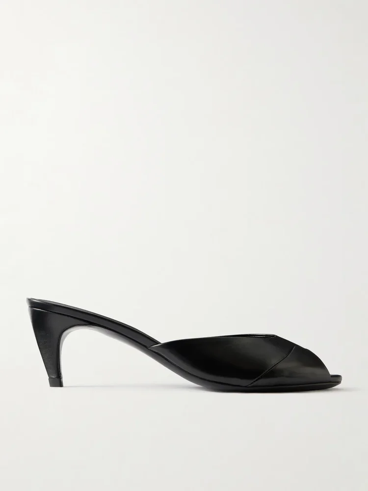 Cave leather mules