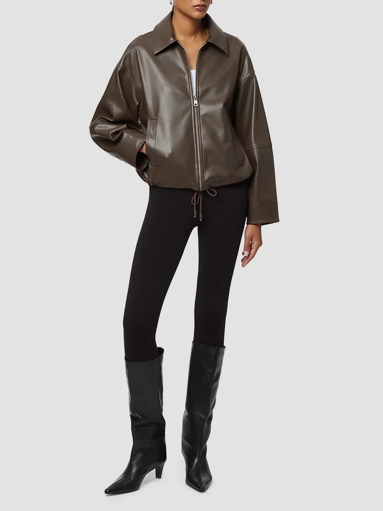 Ada Faux Leather Jacket