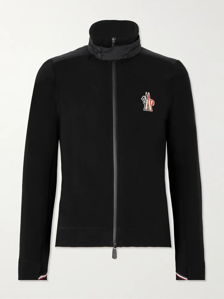 Shell-Trimmed Fleece Ski Jacket