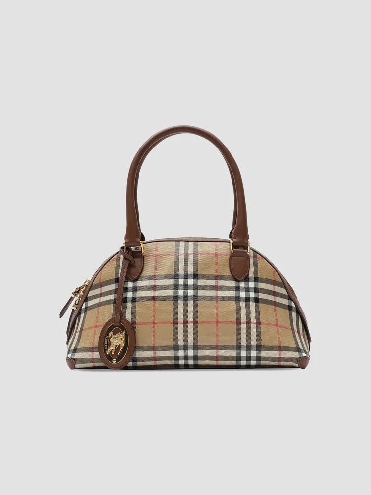 Primrose Small Check Top Handle Bag