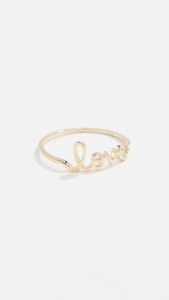 14k Love Ring