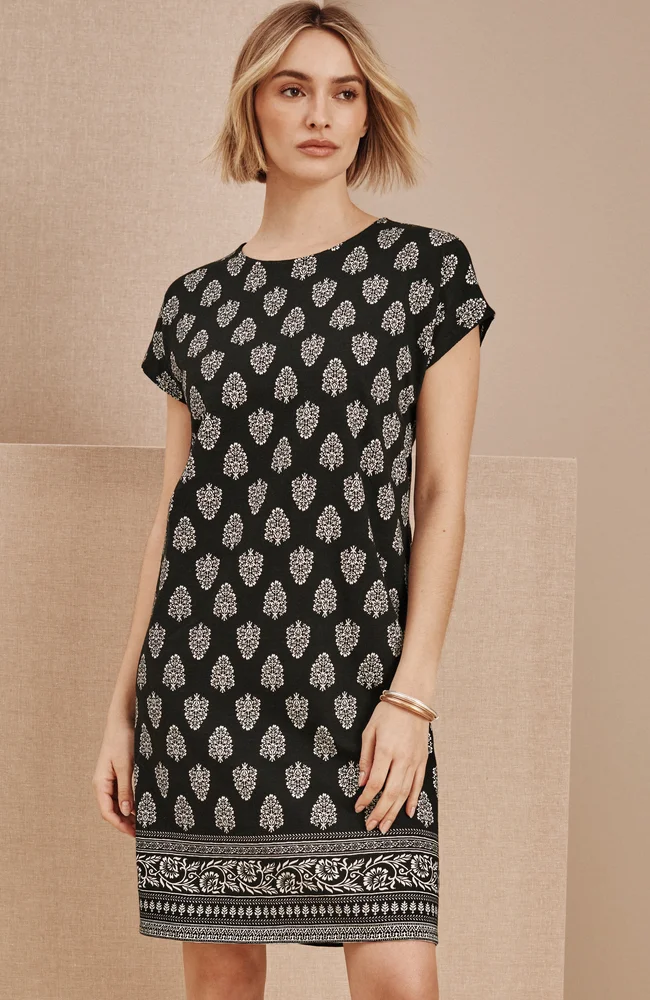Pure Jill Slub-Knit T-Shirt Dress