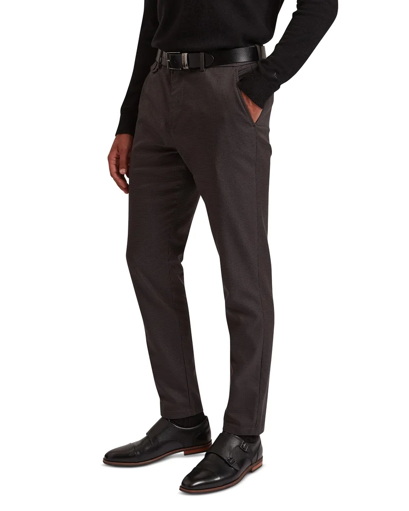 Brunit Slim Fit Houndstooth Trouser