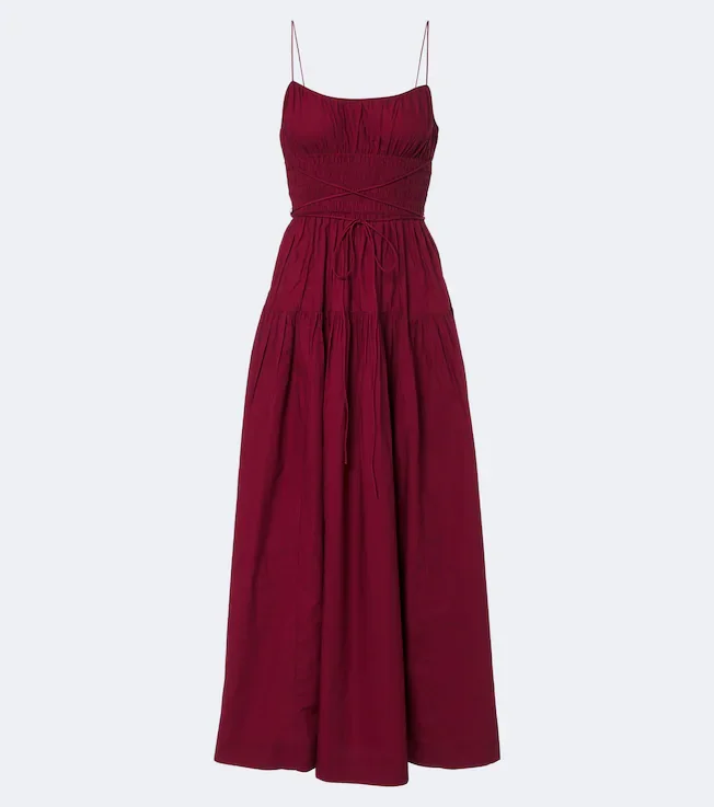 Safia cotton poplin maxi dress